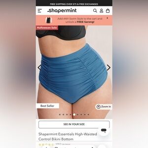 NWT Shapermint High Waisted Bikini Bottoms - XL